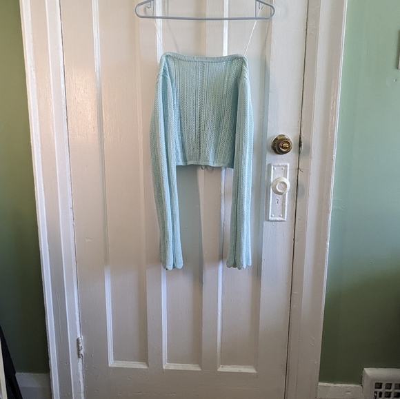 Boho style blue top - Picture 2 of 3